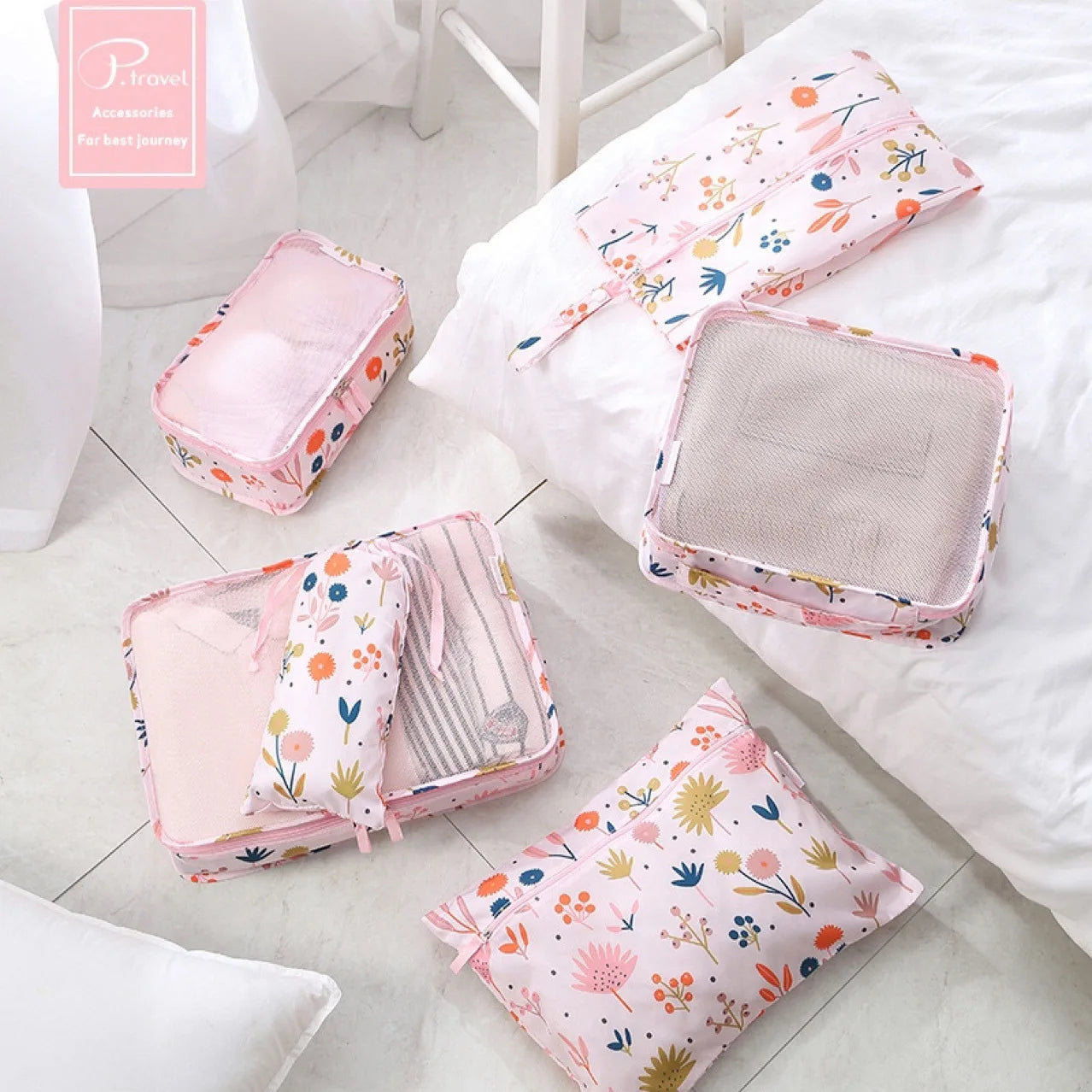 Cute Design Travel Packing Cubes Large Capacity