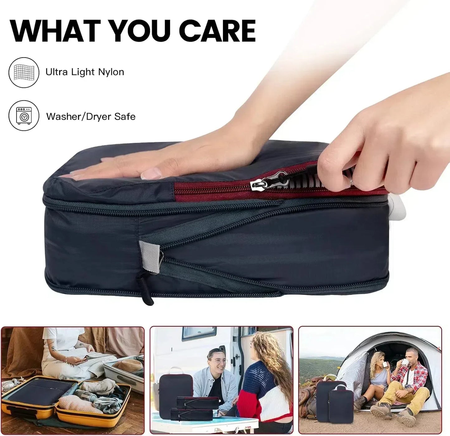 2/6/9 Set Lightweight Compression Packing Cubes